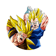 Son Goku Super Saiyan 3 & Vegeta Super Saiyan 2