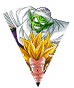 Gotenks Super Saiyan 3 & Piccolo