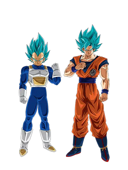 Son Goku Super Saiyan divin SS 
& Vegeta Super Saiyan divin SS