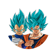 Son Goku Super Saiyan divin SS 
& Vegeta Super Saiyan divin SS