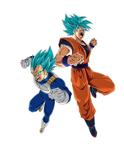 Son Goku Super Saiyan divin SS 
& Vegeta Super Saiyan divin SS