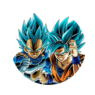 Son Goku Super Saiyan divin SS 
& Vegeta Super Saiyan divin SS