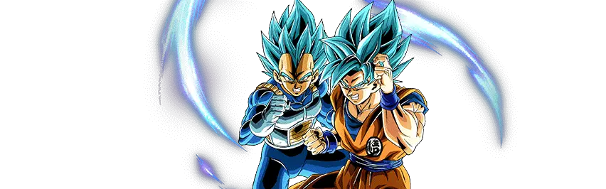 Son Goku Super Saiyan divin SS 
& Vegeta Super Saiyan divin SS