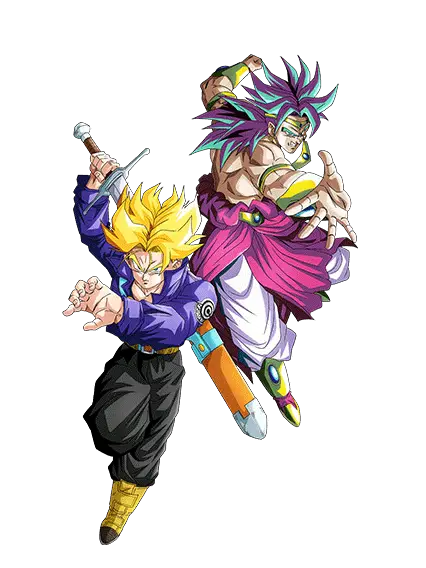 Trunks Super Saiyan (jeune) & Broly Super Saiyan