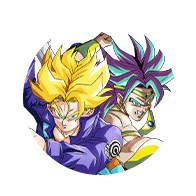 Trunks Super Saiyan (jeune) & Broly Super Saiyan