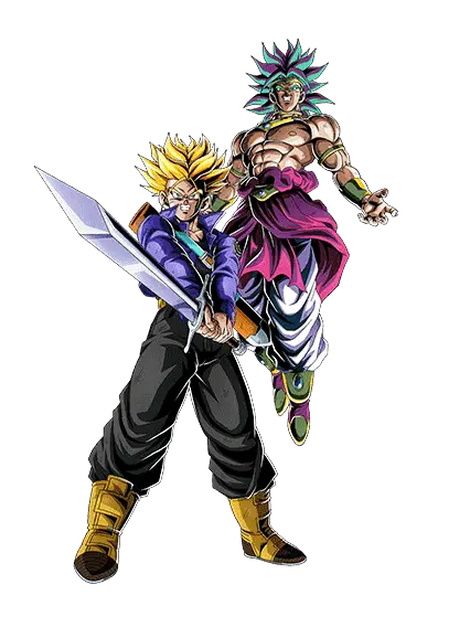 Trunks Super Saiyan (jeune) & Broly Super Saiyan