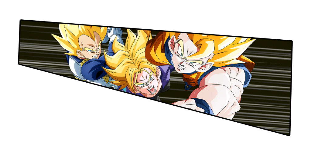 Son Goku Super Saiyan & Vegeta Super Saiyan &
Trunks Super Saiyan (jeune)