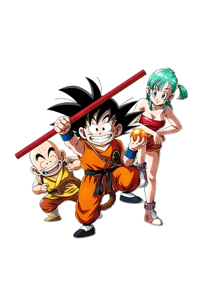 Son Goku (enfant) & Krillin (enfant) & Bulma (enfant)