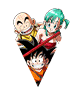 Son Goku (enfant) & Krillin (enfant) & Bulma (enfant)