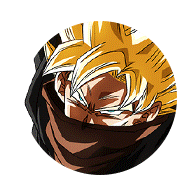 Combattant vêtu de noir (Super Saiyan)
(renforcé par les boules de cristal sombres)