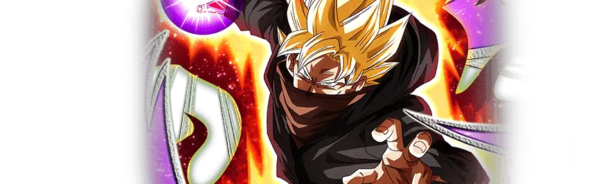 Combattant vêtu de noir (Super Saiyan) 
(renforcé par les boules de cristal sombres)