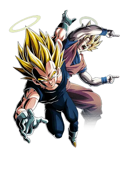 Vegeta Super Saiyan (ange) + Son Goku Super Saiyan (ange)