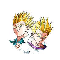 Son Gohan SS possédé (GT) & Son Goten SS possédé (GT)