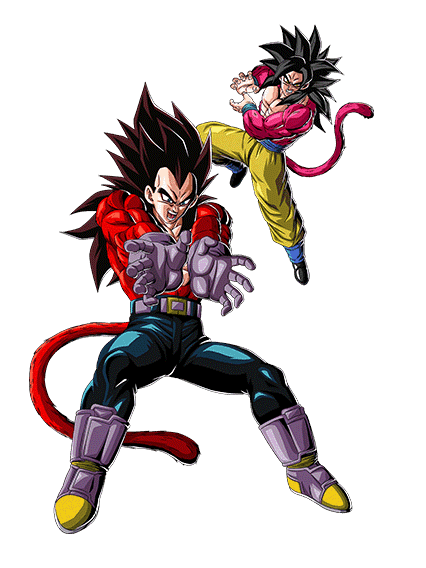 Vegeta Super Saiyan 4 + Son Goku Super Saiyan 4