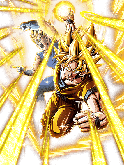 Son Goku Super Saiyan (ange) + Vegeta Super Saiyan (ange)
