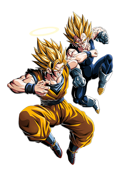 Son Goku Super Saiyan 2 (ange) + Majin Vegeta