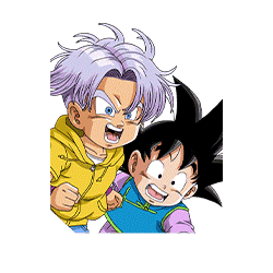 Trunks (petit) & Son Goten (petit) & Maron