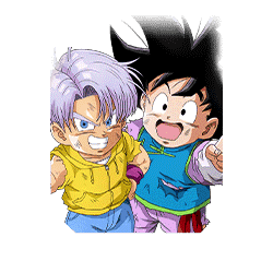 Trunks (petit) & Son Goten (petit) & Maron