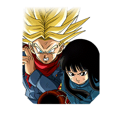 Trunks Super Saiyan (futur) & Mai (futur)