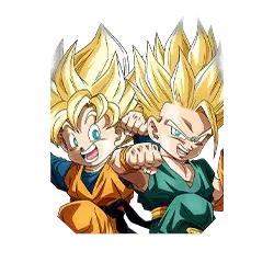 Trunks Super Saiyan (petit) & Son Goten Super Saiyan (petit)