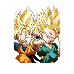 Trunks Super Saiyan (petit) & 
Son Goten Super Saiyan (petit)