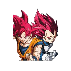 Son Goku Super Saiyan divin 
& Vegeta Super Saiyan divin