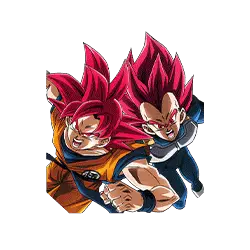 Son Goku Super Saiyan divin 
& Vegeta Super Saiyan divin