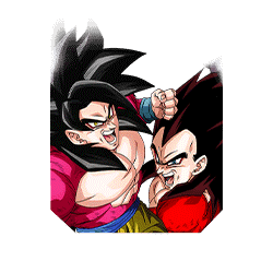 Son Goku Super Saiyan 4 & Vegeta Super Saiyan 4