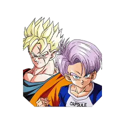 Son Gohan Super Saiyan (futur) & Trunks (enfant) (futur)