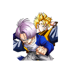 Son Gohan Super Saiyan (futur) & Trunks (enfant) (futur)