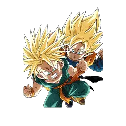 Trunks Super Saiyan (petit) & Son Goten Super Saiyan (petit)