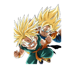 Trunks Super Saiyan (petit) & Son Goten Super Saiyan (petit)