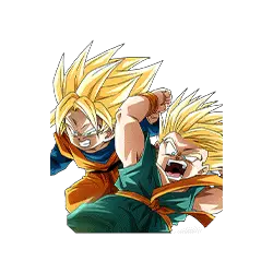 Trunks Super Saiyan (petit) & Son Goten Super Saiyan (petit)