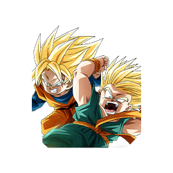 Trunks Super Saiyan (petit) & Son Goten Super Saiyan (petit)