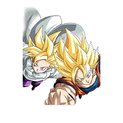 Son Goku Super Saiyan & Son Gohan Super Saiyan (enfant)