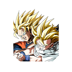 Son Goku Super Saiyan & Son Gohan Super Saiyan (enfant)