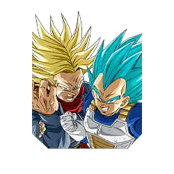 Vegeta Super Saiyan divin SS 
& Trunks Super Saiyan (futur)