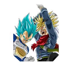 Vegeta Super Saiyan divin SS 
& Trunks Super Saiyan (futur)