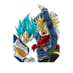 Vegeta Super Saiyan divin SS 
& Trunks Super Saiyan (futur)