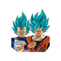 Son Goku Super Saiyan divin SS 
& Vegeta Super Saiyan divin SS