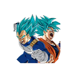 Son Goku Super Saiyan divin SS 
& Vegeta Super Saiyan divin SS