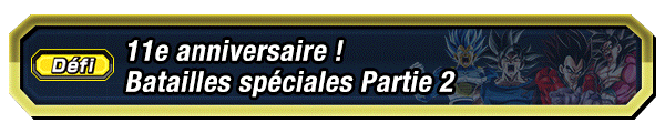 11e anniversaire ! Batailles spéciales Partie 2