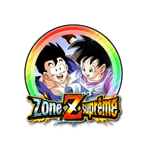 Son Gohan (jeune) et Videl (arc-en-ciel)