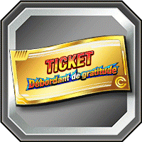 Ticket Débordant de gratitude