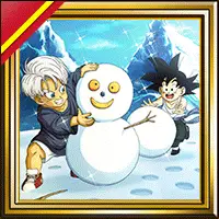 Bonhomme de neige de Trunks et Goten